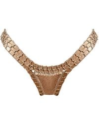Luxsea Swimwear - Ariana Lurex Crochet Bikini Bottom - Lyst