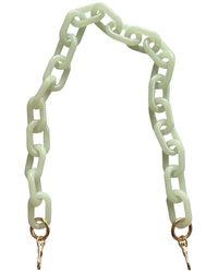 CLOSET REHAB - Chain Link Short Acrylic Purse Strap In Mint - Lyst