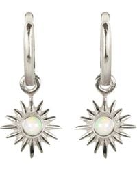 Charlotte's Web Jewellery - Solar Eclipse Sterling Huggie Hoops - Lyst