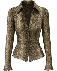 Nocturne - Snake Print Shirt - Lyst