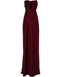 Herfetch - Neutrals Maxi Bordeux Dress-Bordeux - Lyst