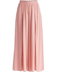 Paisie - Flowy Palazzo Trousers With Open Front Splits - Lyst