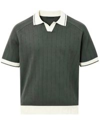 Vayla - Open Collar Relaxed Fit Breathable Polo Shirt - Lyst