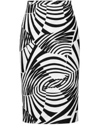 Conquista - Graphic Midi Skirt – Modern Statement Style - Lyst