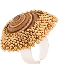 Oana Savu - Sea Shells Glass Beads Unique Ring Summer Ocean Inspired - Lyst