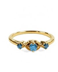 Belinda Jewelz - Swiss Vintage Triple Birthstone Ring - Lyst