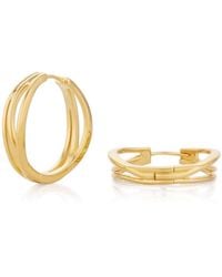 Lulu B London - Wave Hoop Earrings - Lyst