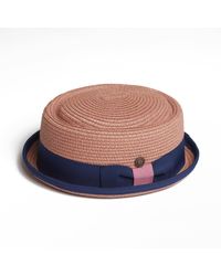Dasmarca Hats - Dasmarca Rico Summer Telescope Crown Lightweight Breathable Rude-Boy Mod Porkpie Hat - Lyst