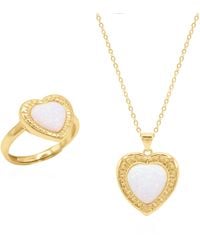 Luna Charles - Opal Heart Ring Gift Set - Lyst