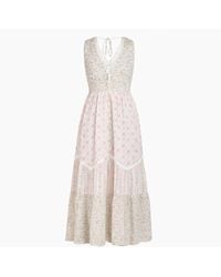 Rose & Nancy - Neutrals Iris Strawberry Print Mix Maxi Dress - Lyst