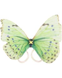 Oana Savu - Sterling Mint Silk Butterfly Ring Adjustable Base Goddess Jewelry - Lyst