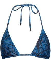 Playaluxe - Waikiki Triangle Bikini Top Leaf - Lyst