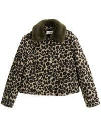 Louche - Apple Animal Teddy Faux Fur Collar Jacket - Lyst