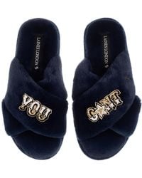 Laines London - Classic Laines Slippers With You Cunt Brooches - Lyst