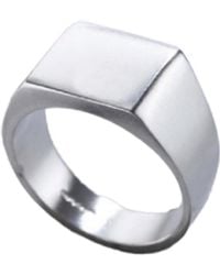 Posh Totty Designs - Sterling Silver Unisex Signet Ring - Lyst