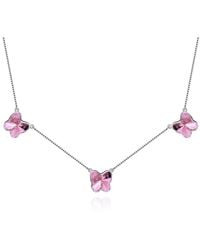 Far East Jewelry - Handcrafted & Crystal Butterfly Necklace - Lyst