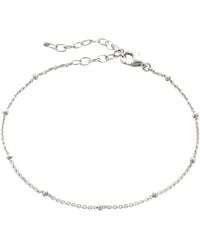 Spero London - Bead Curb Chain Adjustable Satellite Bracelet - Lyst