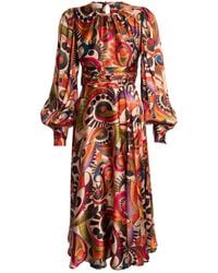 Sofia Tsereteli - Geometric Silk Dress - Lyst