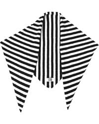 London Atelier Byproduct - Striped Wool Large Triangle Knitted Scarf - Lyst