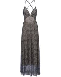 Belsize25 - Golden Paisley Adjustable-Strap Backless Maxi Dress - Lyst