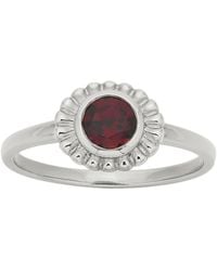 Zoe & Morgan - Odette Ring With Garnet - Lyst
