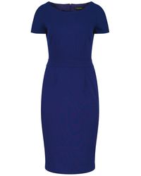 Conquista - Fitted Electric Cap Sleeve Dress Punto - Lyst