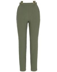 Mandragora - High-Waisted Light Khaki Pants - Lyst