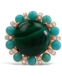 Bellus Domina - Sterling Malachite Cocktail Ring - Lyst