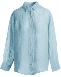 Haris Cotton - Linen Gauze Shirt - Lyst