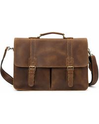 Touri - Genuine Leather Laptop Messenger - Lyst