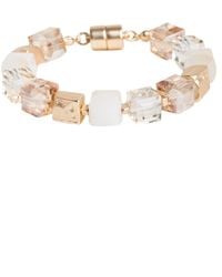 Saachi - Faceted Bead And Stone Bracelet - Lyst