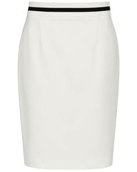 Conquista - Fitted Pencil Skirt With Contrast Stripe - Lyst