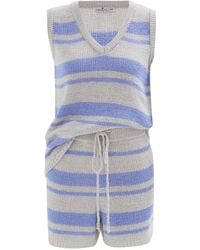 Peraluna - Laura Knitted Top & Shorts Matching Set - Lyst