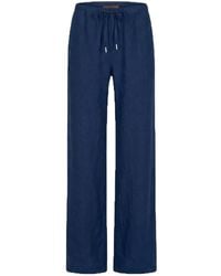 Maison Tangerine - Linen Wide Leg Long Trousers Deep For - Lyst