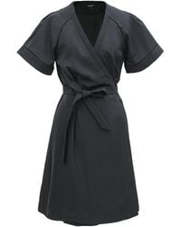 Smart and Joy - Short Minimalist Wrap Dress - Lyst