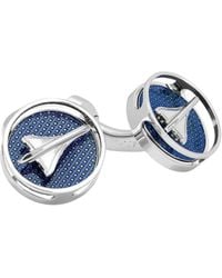 Tateossian - Rotating Concorde Cufflinks With Enamel - Lyst