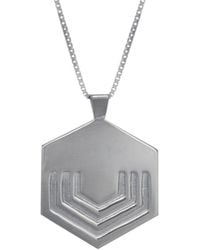 Edge Only - Hexagon Pendant Sterling - Lyst