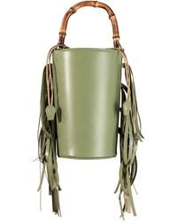F3Rog by Rana - Avocado Fringe Crossbody Bucket Bag - Lyst