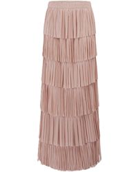 Smart and Joy - Layered Ruffled Knit Skirt - Lyst