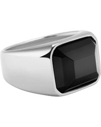 Nialaya - Zircon Signet Ring - Lyst