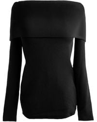 Ats the Label - Sia Off Shoulder Knit Top - Lyst
