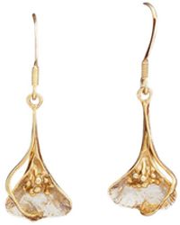 Simon Kemp Jewellers - Arum Lily Earrings Eighteen Carat On - Lyst