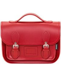 Zatchels - Leather Midi Satchel - Red | One Size | - Lyst