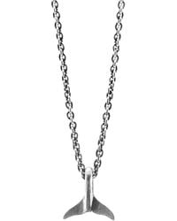 Anchor and Crew - Think Ocean Little Whale Necklace Pendant - Lyst