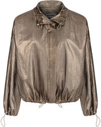 Nocturne - Bronze Metallic Jacket - Lyst