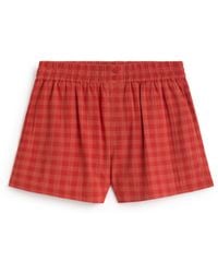 Thinking Mu - Geraldine Seersucker Shorts - Lyst