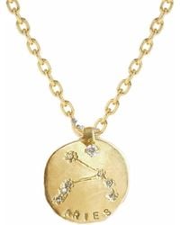 Lily Flo Jewellery - Aries Diamond Medallion - Lyst