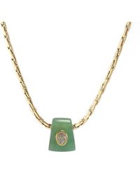 Hye Jane Jewelry - Bowie Aventurine Gemstone Slider Necklace - Lyst