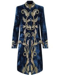 Beatrice von Tresckow - Sovereign Embroidered Crushed Velvet Coat - Lyst