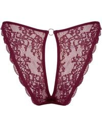 MONIQUE MORIN LINGERIE - Rush Bikini Ouvert Velvet - Lyst